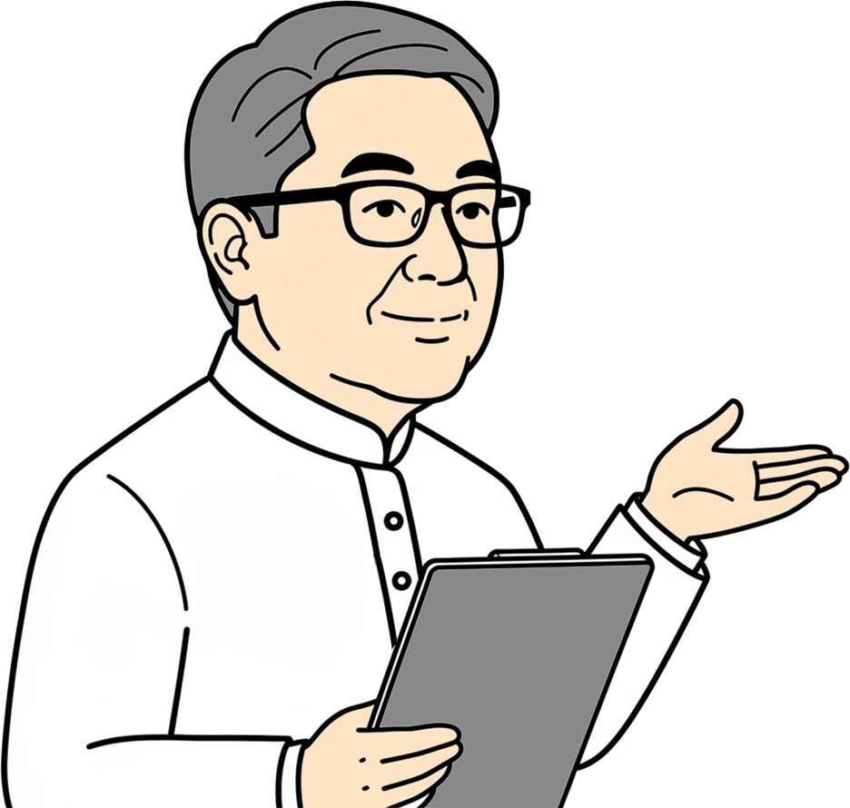 患者様に話しかける院長先生アイコン